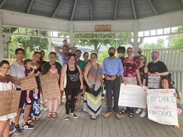 Blumenthal attended events around Connecticut, including East Hampton’s Old Home Days Parade, the Lime Rock Grand Prix, the Celebrate East Lyme Festival, the Windham Latin Festival, and a rally for reproductive rights in Seymour.